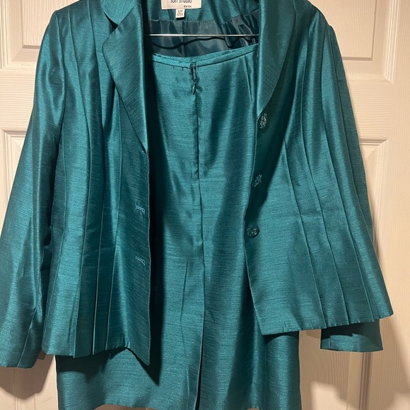 Suit Studio Turquoise Women's Blazer - Picture 2 of 10